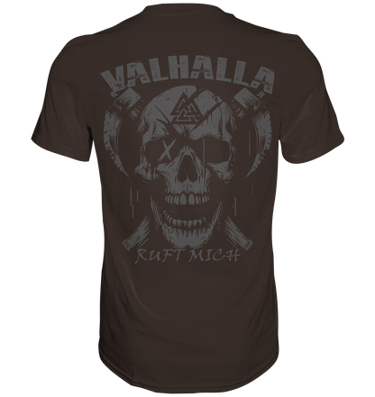 Valhalla ruft mich! - Wikinger Herren Shirt (Beidseitiger Druck)