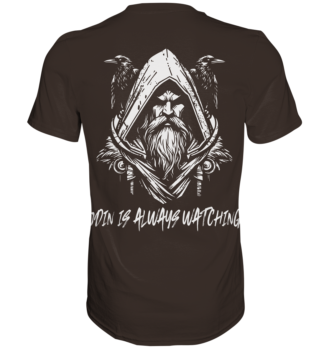 Odin is Always watching Männer Shirt Premium Qualität & Beidseitiger Druck