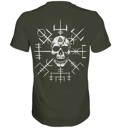 Viking Compass Skull - Mystisches Totenkopf Premium Shirt