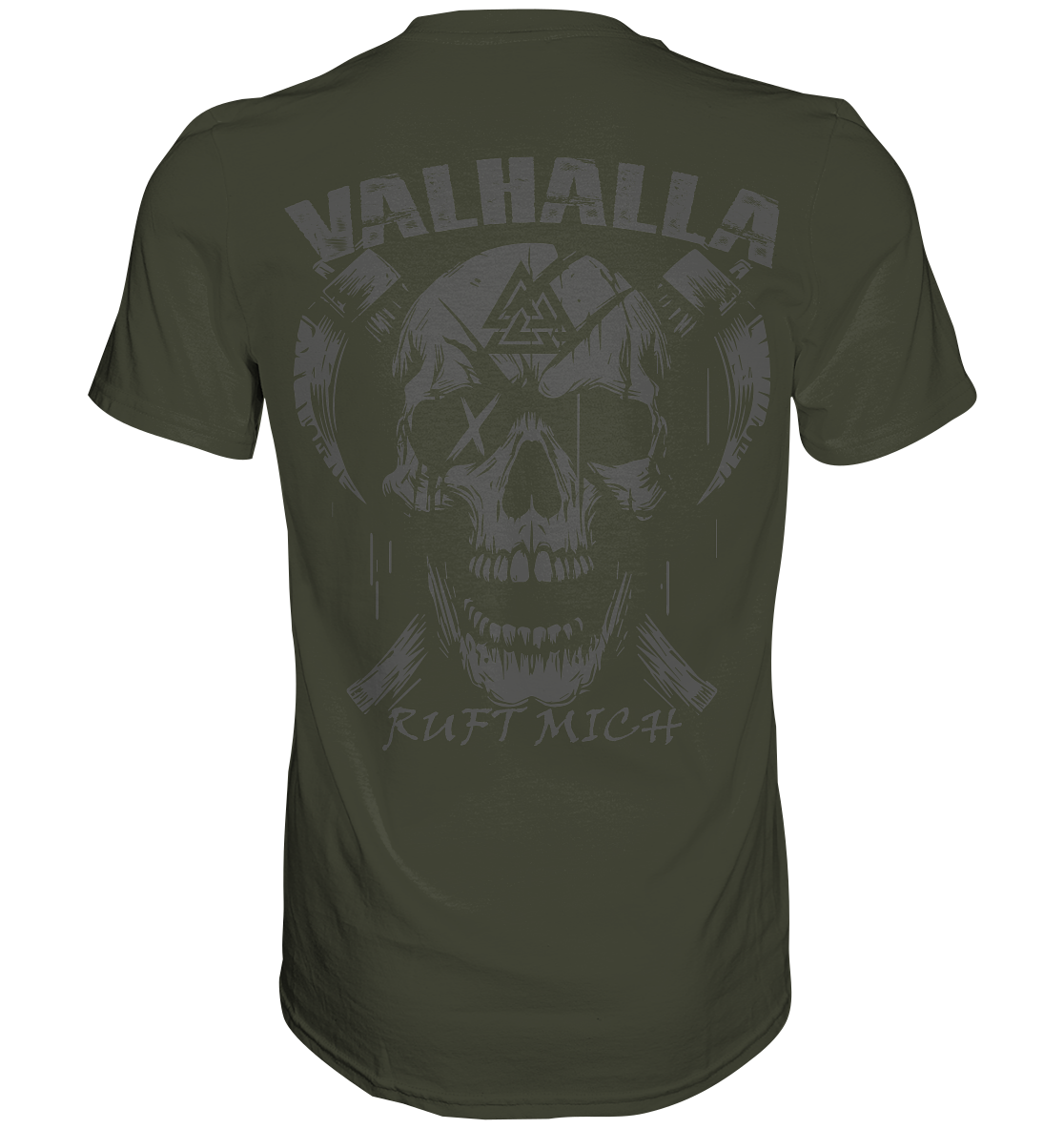 Valhalla ruft mich! - Wikinger Herren Shirt (Beidseitiger Druck)