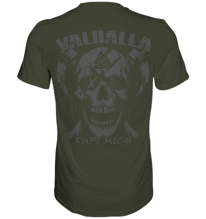 Valhalla ruft mich! - Wikinger Herren Shirt (Beidseitiger Druck)