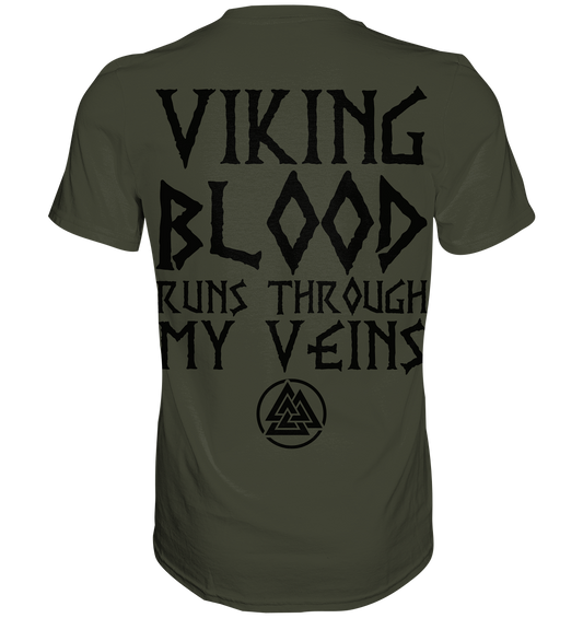Wikingerblut fließt durch meine Adern - Wikinger T-Shirt Männer Premium