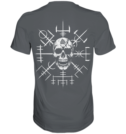 Viking Compass Skull - Mystisches Totenkopf Premium Shirt