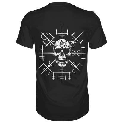 Viking Compass Skull - Mystisches Totenkopf Premium Shirt