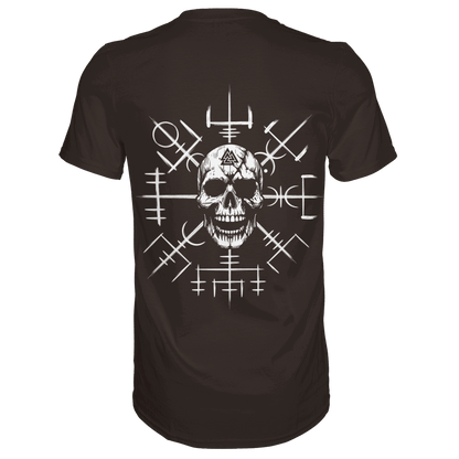 Viking Compass Skull - Mystisches Totenkopf Premium Shirt