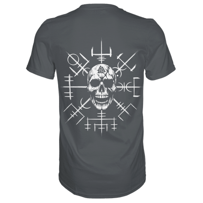 Viking Compass Skull - Mystisches Totenkopf Premium Shirt