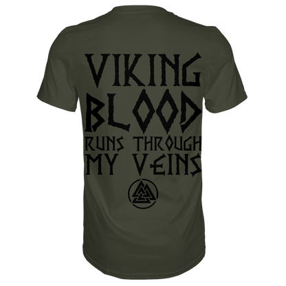 Wikingerblut fließt durch meine Adern - Wikinger T-Shirt Männer Premium