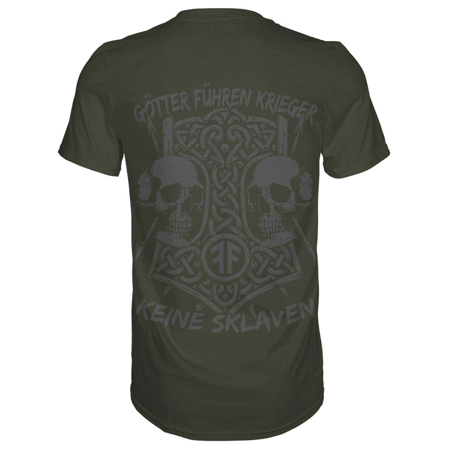 GÖTTER FÜHREN KRIEGER - Wikinger T-Shirt Männer Odin Premium