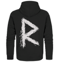 "Raido Rune" Wikinger-Premiumshirt – Der Weg des Reisenden - Zipper