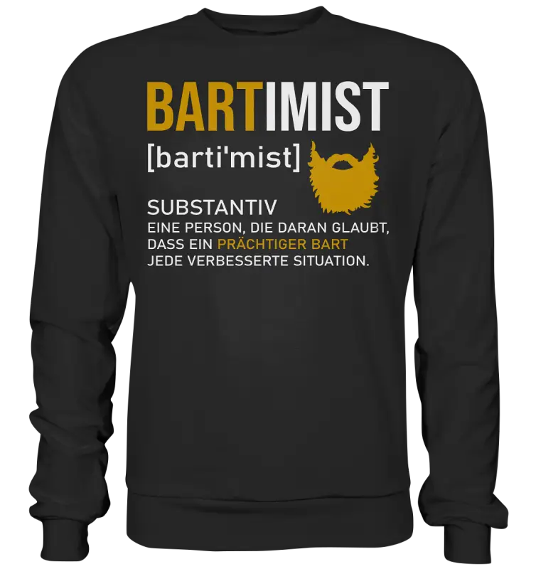 Bartimist - Unisex Sweatshirt - Deep Black / XS - Sweatshirts