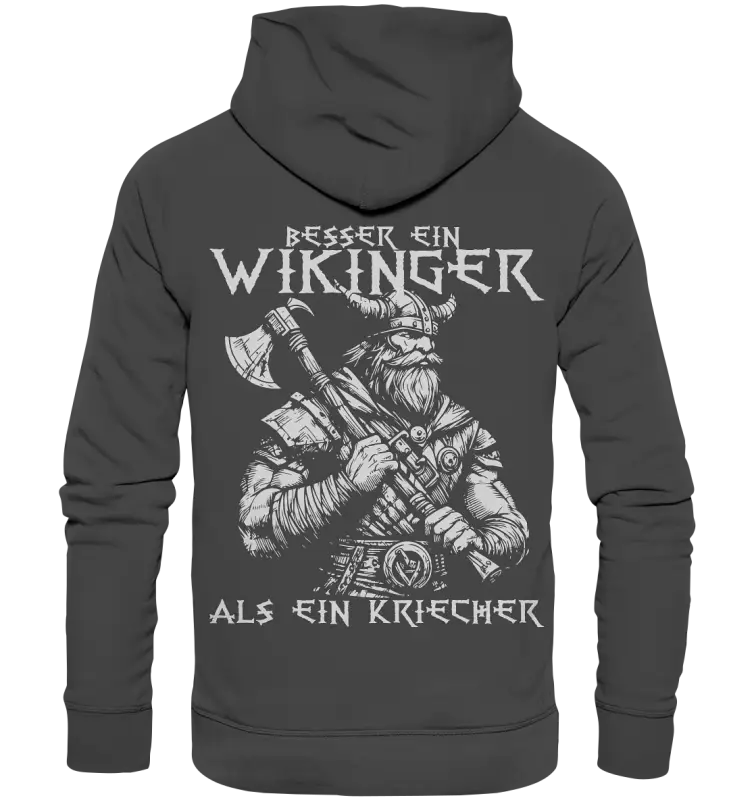 Besser ein WIkinger - Organic Basic Hoodie - Donnerwolf