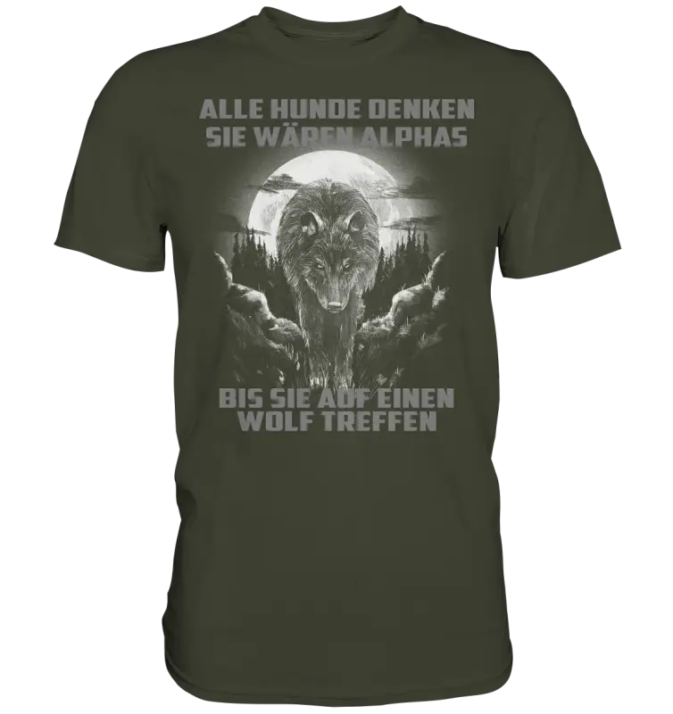 Bis ein Wolf kommt - Premium Shirt - Donnerwolf