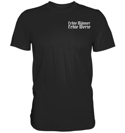 Echte Männer Echte Werte - Herren Shirt - Black / XS - Unisex-Shirts