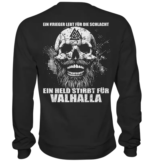 ein Held stirbt für Valhalla - Basic Sweatshirt - Donnerwolf
