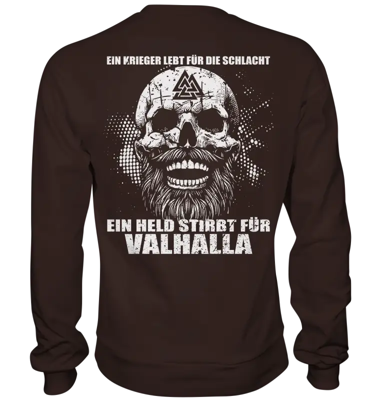 ein Held stirbt für Valhalla - Basic Sweatshirt - Donnerwolf