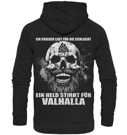 ein Held stirbt für Valhalla - Unisex Hoodie - Donnerwolf