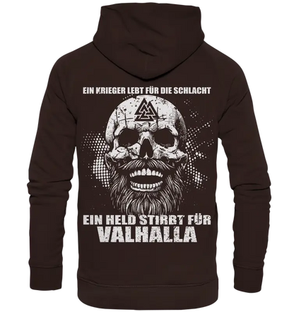 ein Held stirbt für Valhalla - Unisex Hoodie - Donnerwolf