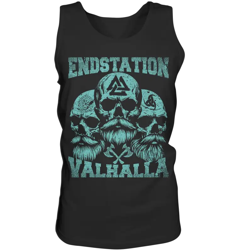 Endstation Valhalla - Herren Tank Top - Black / S - Tank-Tops