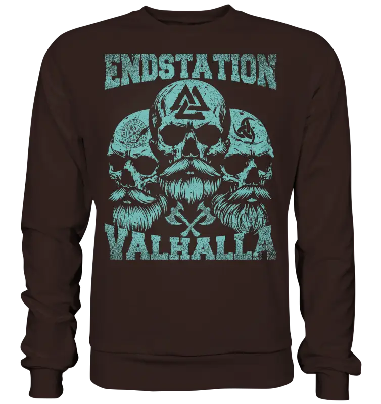 Endstation Valhalla - Unisex Sweatshirt - Hot Chocolate / XS - Sweatshirts