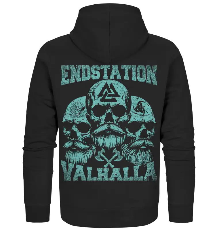 Endstation Valhalla - Unisex Zipper - Black Pure / S - Jacken/ Zipper