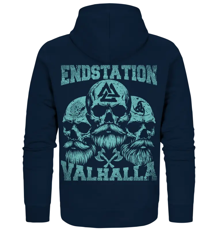 Endstation Valhalla - Unisex Zipper - Navy / S - Jacken/ Zipper