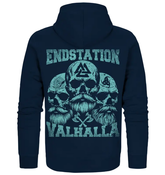Endstation Valhalla - Unisex Zipper - Navy / S - Jacken/ Zipper