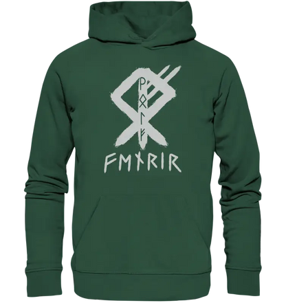 Fenris Wolfsrune - Organic Basic Hoodie - Donnerwolf