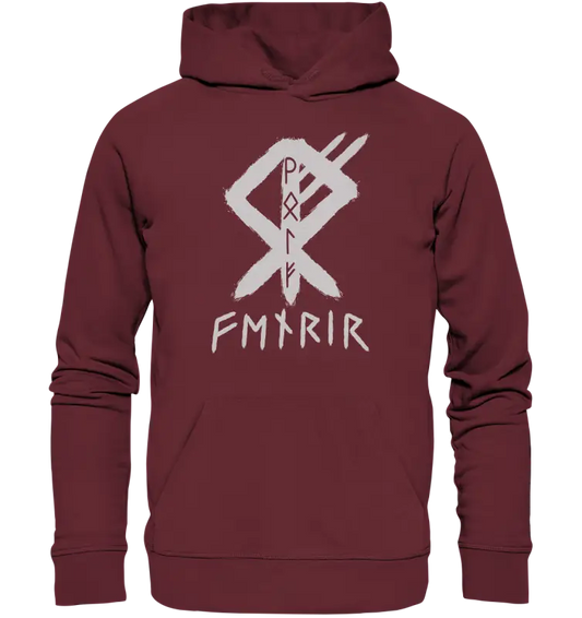 Fenris Wolfsrune - Organic Basic Hoodie - Donnerwolf