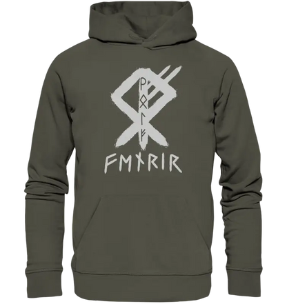 Fenris Wolfsrune - Organic Basic Hoodie - Donnerwolf