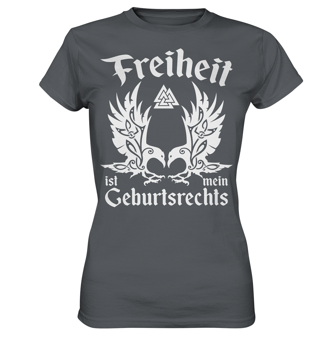 Freiheit - Damen Shirt - Dark Grey / XS - Lady-Shirts