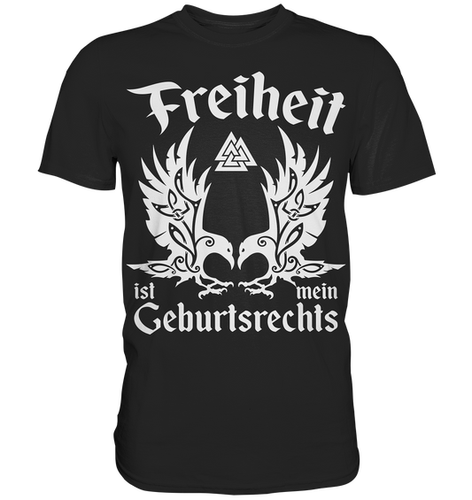 Freiheit - Herren Shirt - Black / XS - Unisex-Shirts