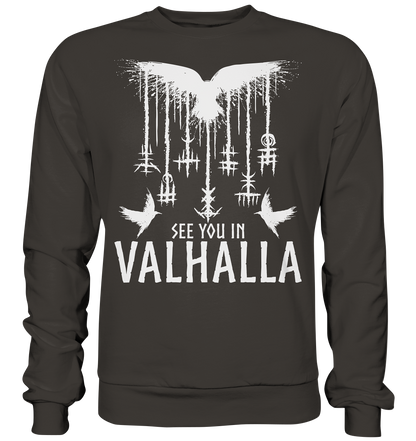See you in Valhalla Raben - Basic Sweatshirt