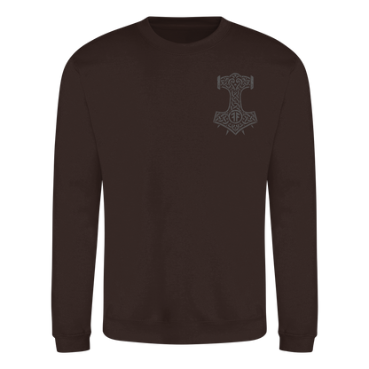 GÖTTER FÜHREN KRIEGER - Wikinger Sweatshirt Männer Odin