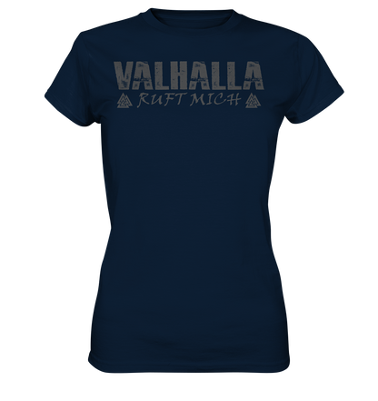 Valhalla ruft mich! - Wikinger Damen Shirt (Beidseitiger Druck)