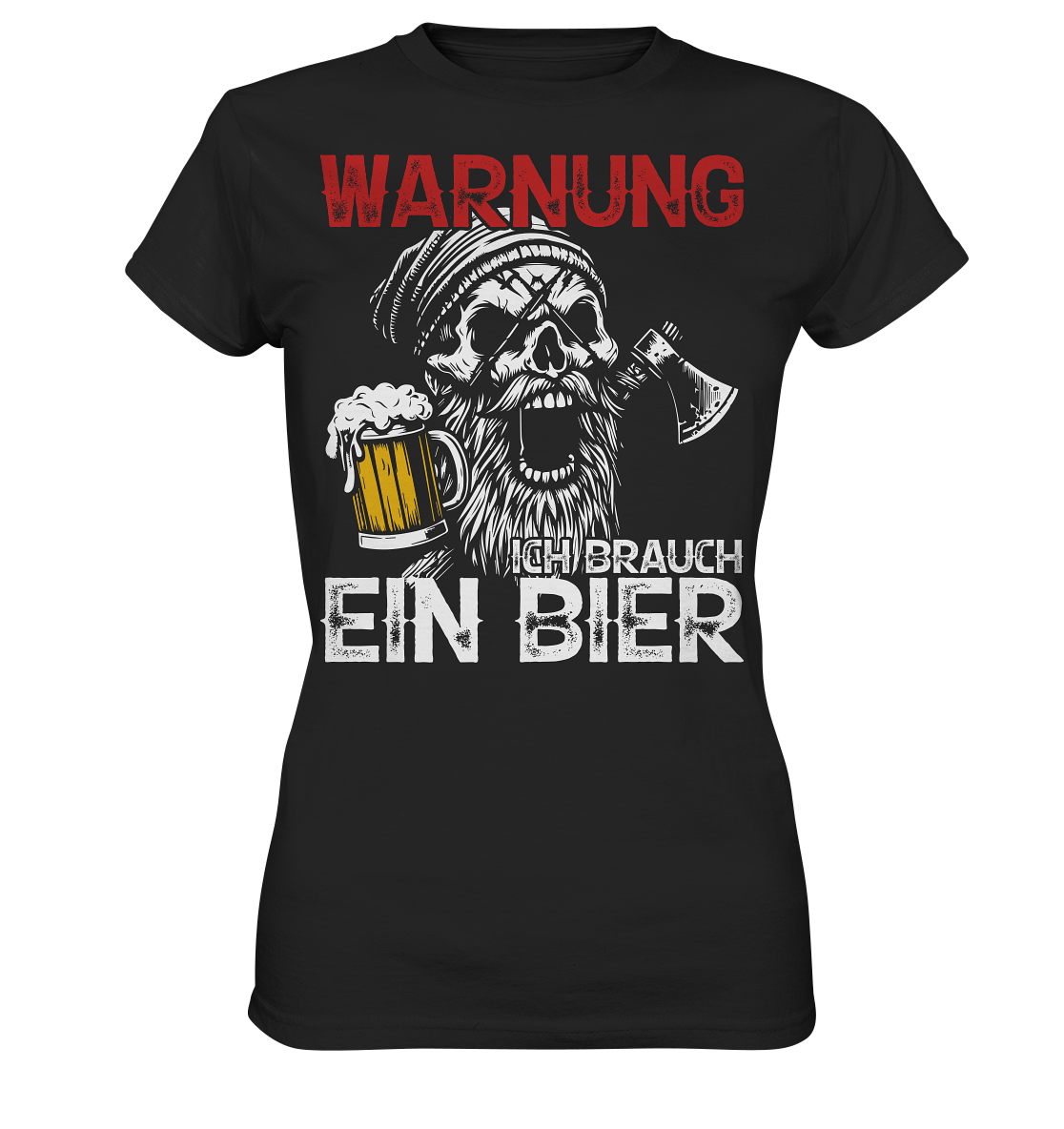 Warnung ich brauch ein Bier - Damen Shirt