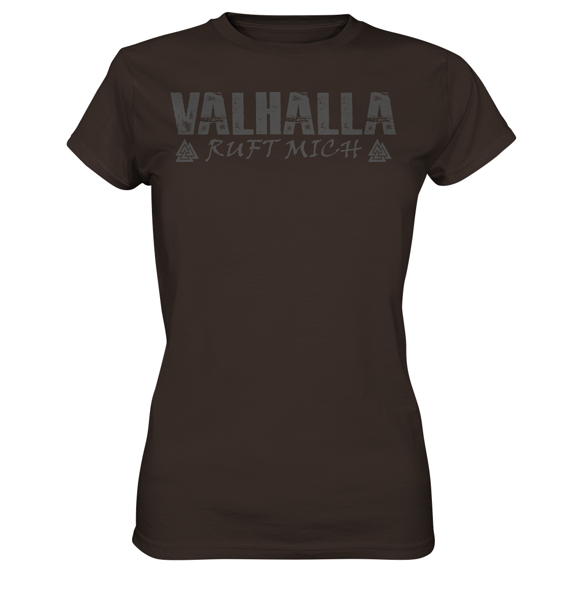 Valhalla ruft mich! - Wikinger Damen Shirt (Beidseitiger Druck)