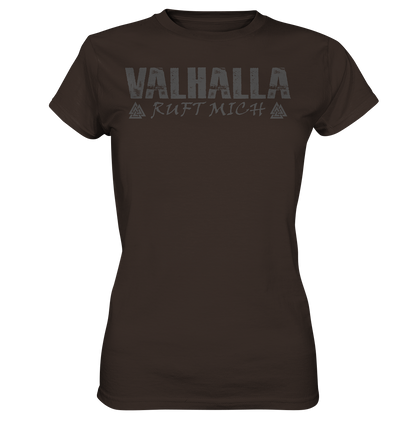 Valhalla ruft mich! - Wikinger Damen Shirt (Beidseitiger Druck)