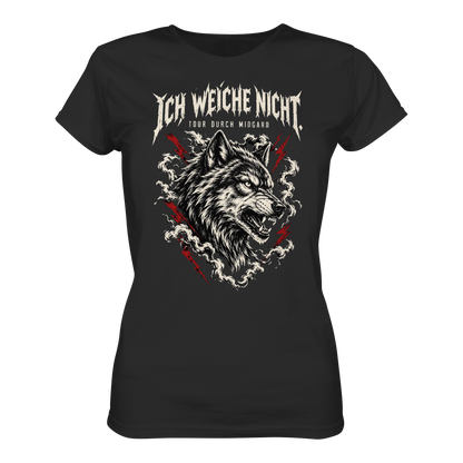 Midgard Wolf Shirt Damen Schwarz