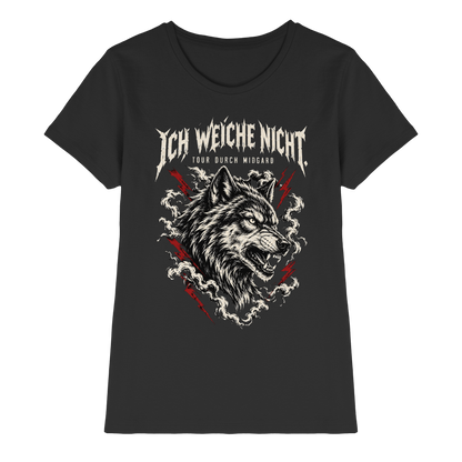 Midgard Wolf Shirt Damen Schwarz