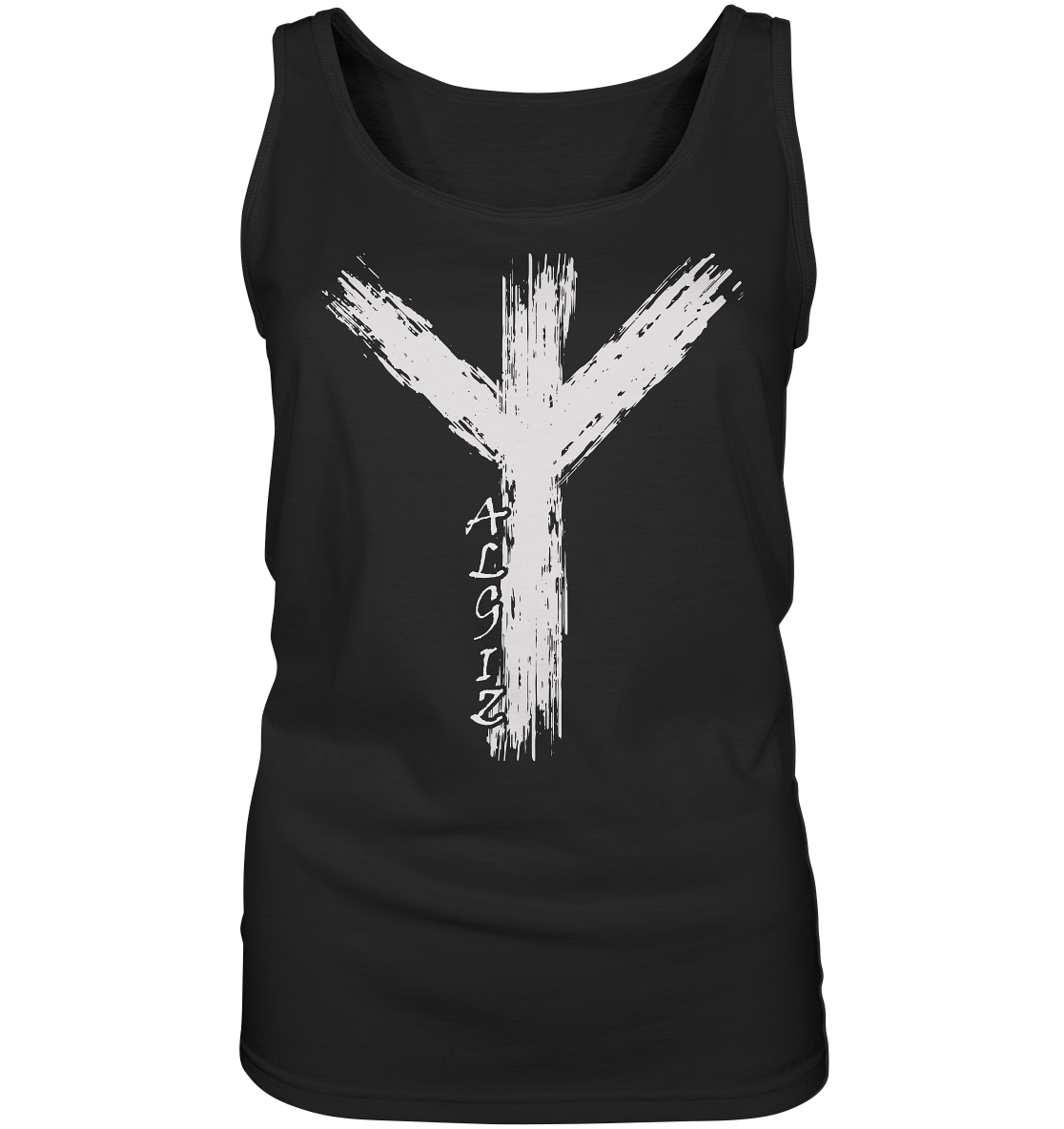 Wikinger Premium Shirt mit Algiz-Rune – Hochwertiges Herren T-Shirt mit Nordischer Schutzrune - Damen Tank-Top