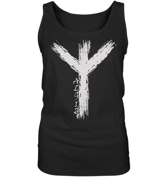 Wikinger Premium Shirt mit Algiz-Rune – Hochwertiges Herren T-Shirt mit Nordischer Schutzrune - Damen Tank-Top