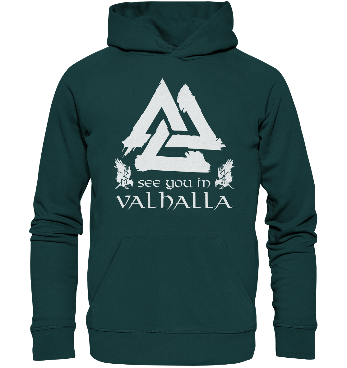 Wir sehen uns Valhalla - Wikinger Hoodie