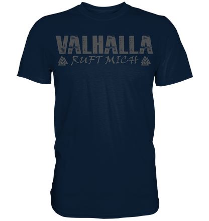 Valhalla ruft mich! - Wikinger Herren Shirt (Beidseitiger Druck)