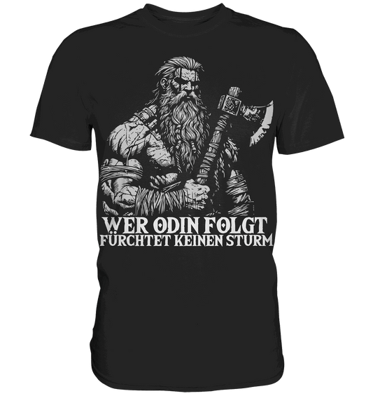 Folge Odin! - Wikinger T-Shirt Männer Premium