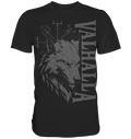 Walhalla Wolf Odins Runen - Wikinger T-Shirt Männer Nordischer Kompass Premium
