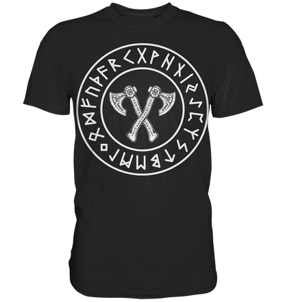 Viking Knotwork Axe - Wikinger T-Shirt Männer Keltische Knoten Premium