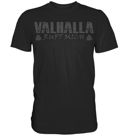 Valhalla ruft mich! - Wikinger Herren Shirt (Beidseitiger Druck)