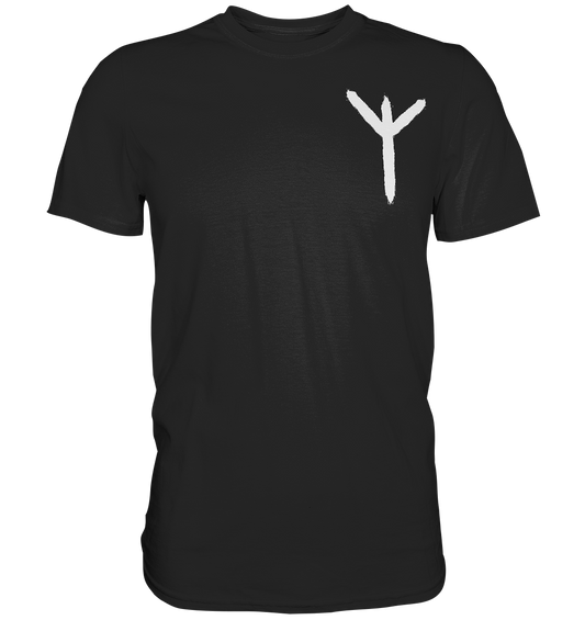 Algiz Rune - Wikinger T-Shirt Männer Schutz Premium