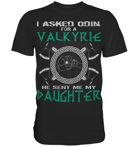 "Daughter" Wikinger Shirt für Männer | Walküre Motiv | Vater-Tochter Geschenk