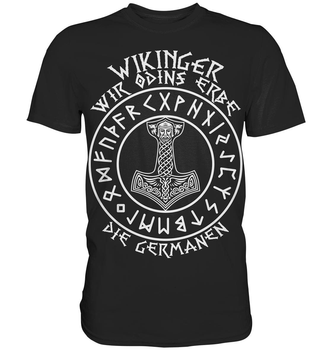 ODINS ERBE - Wikinger T-Shirt Männer Premium Allvater